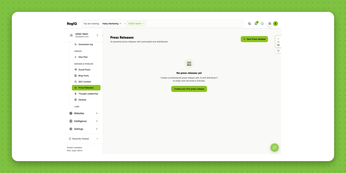 Press Releases — create